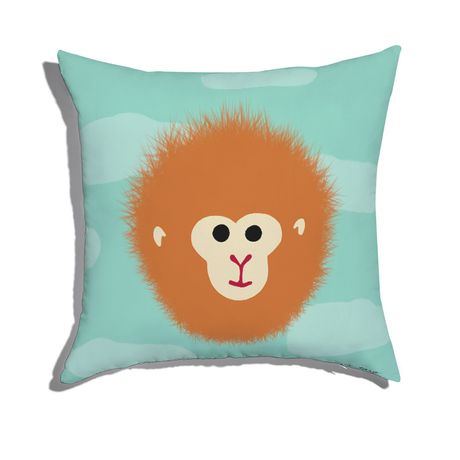 Capa de Almofada Selva de Mogli Laranja e Azul