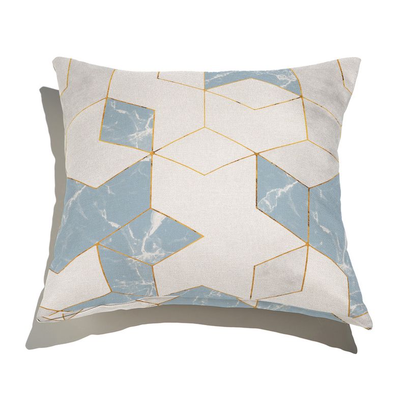 Capa-de-Almofada-Marmore-Linhas-Douradas-Azul
