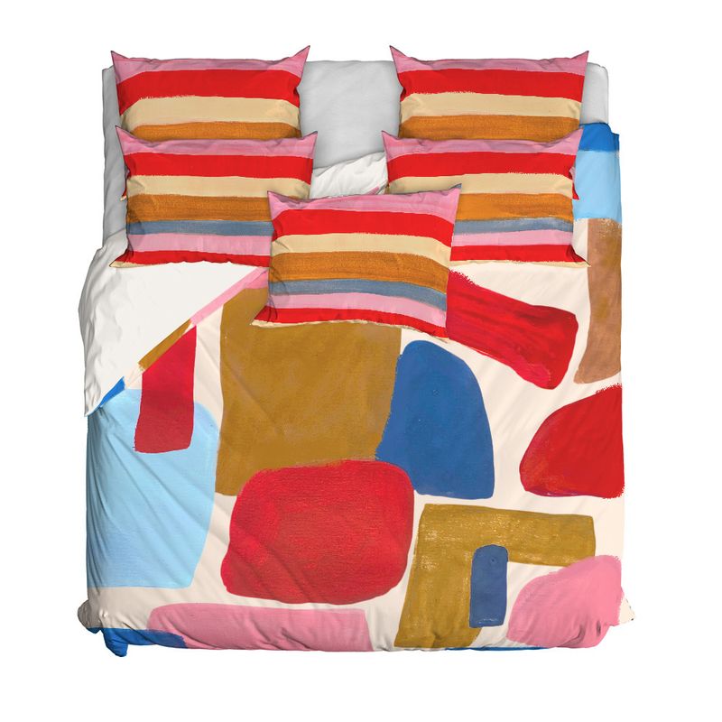 Capa-de-Edredom-Tela-Azul-Marrom-e-Vermelho