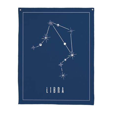 Flâmula Constelações Libra Azul Marinho