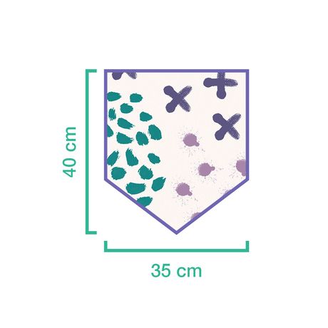 Flâmula Rabiscos da Infância Violeta e Rosa