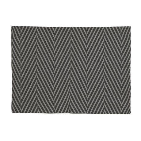 Jogo Americano Chevron Tecido Preto