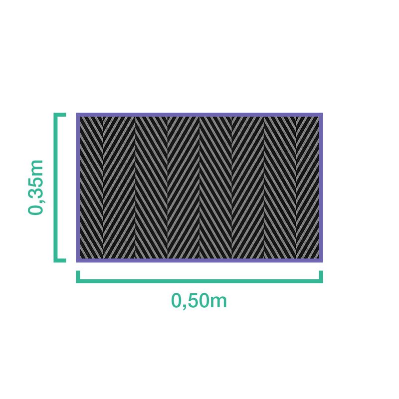Jogo-Americano-Chevron-Tecido-Preto