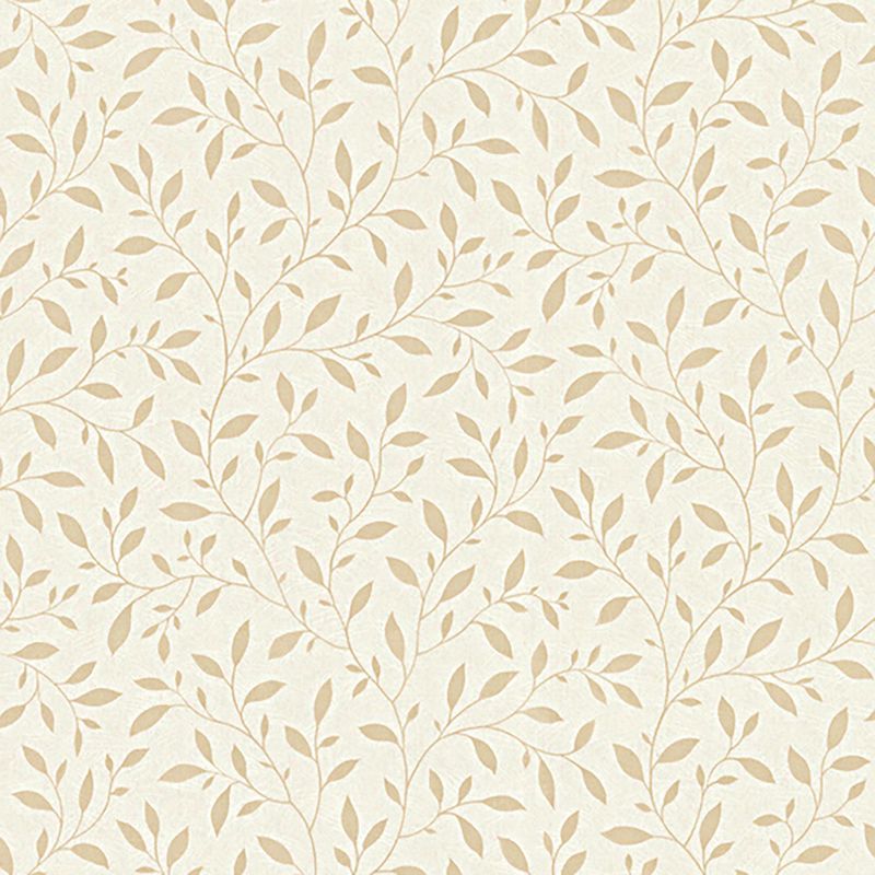 Papel-de-Parede-Vinilico-Mini-Folhas-Bege-e-Marrom