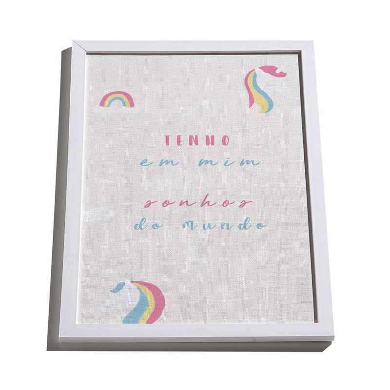 Quadro-Unicornio-Frases-Bege