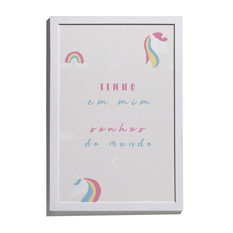 Quadro-Unicornio-Frases-Bege