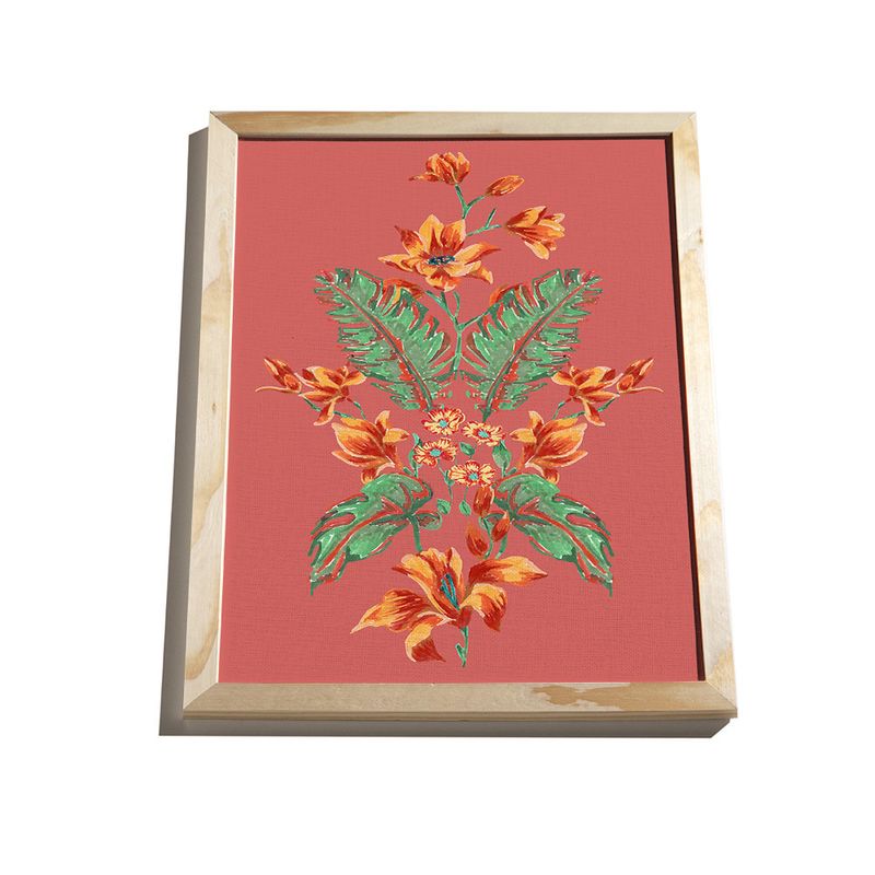 Quadro-Flor-de-Arara-I-Rosa-e-Verde