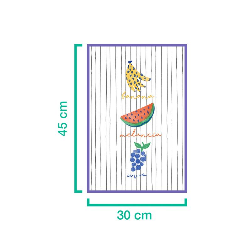 Quadro-Frutas-Branco-e-Vermelho