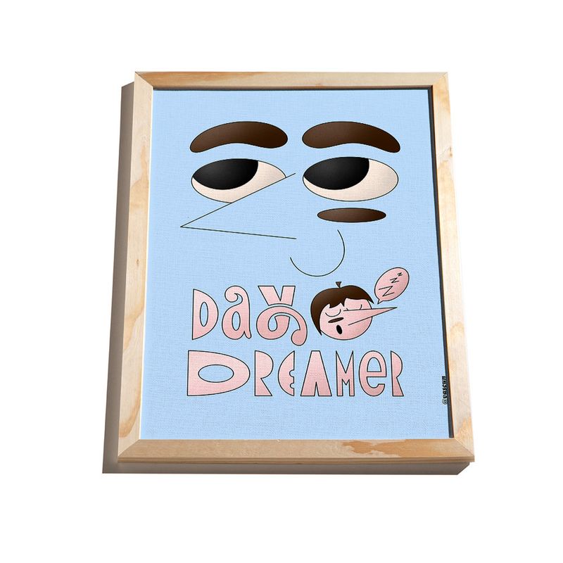 Quadro-Funny-Dreams-II-Azul-e-Rosa