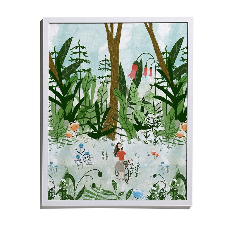 Quadro-Floresta-Menina-Verde