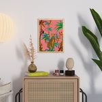 Quadro-Amor-Selvagem-Rosa-e-Amarelo