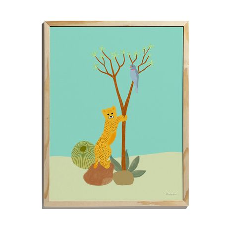 Quadro Selva de Mogli Verde e Amarelo