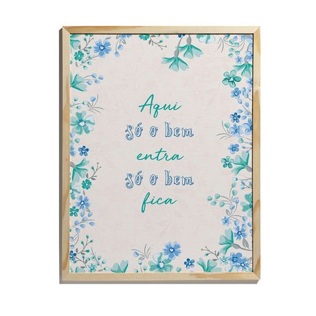 Quadro Clássico Moderno Frases I Azul e Verde