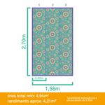 Papel-de-Parede-Vinilizado-Mandala-Verde-e-Amarelo