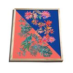 Quadro-Tropicana-Arranjo-Azul-e-Rosa