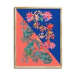 Quadro-Tropicana-Arranjo-Azul-e-Rosa