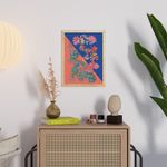 Quadro-Tropicana-Arranjo-Azul-e-Rosa