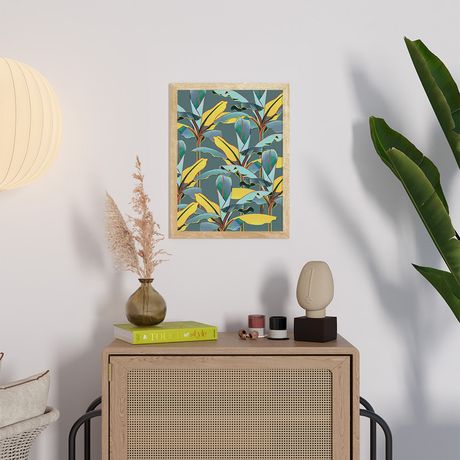 Quadro Folhagens Sonhos I Verde e Amarelo