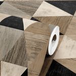 Papel-de-Parede-Vinilico-Piso-Vintage-Marrom-e-Bege