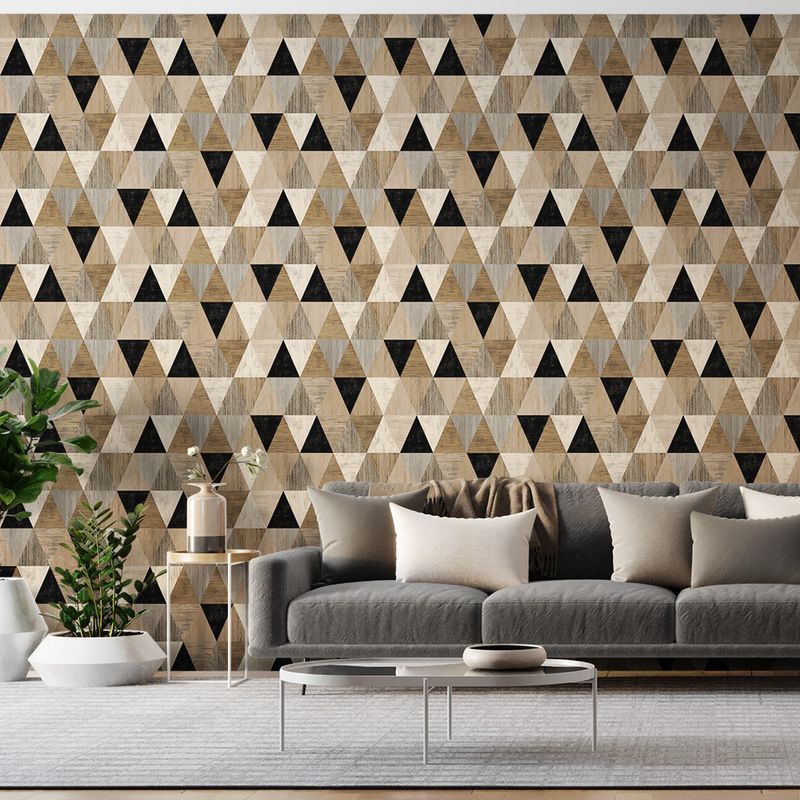 Papel-de-Parede-Vinilico-Piso-Vintage-Marrom-e-Bege