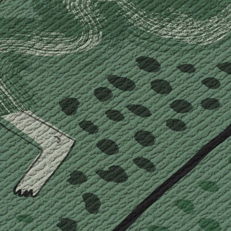 Papel de Parede Vinílico Andando do meu jeito I Verde