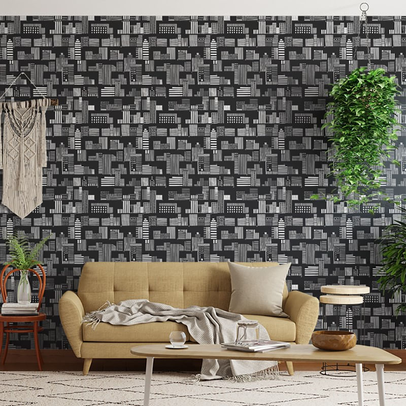 Walpaper cinza  Papel de parede preto e branco, Papel de parede