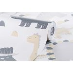 Papel-de-Parede-Vinilico-Dino-Vetor-Bege-e-Cinza