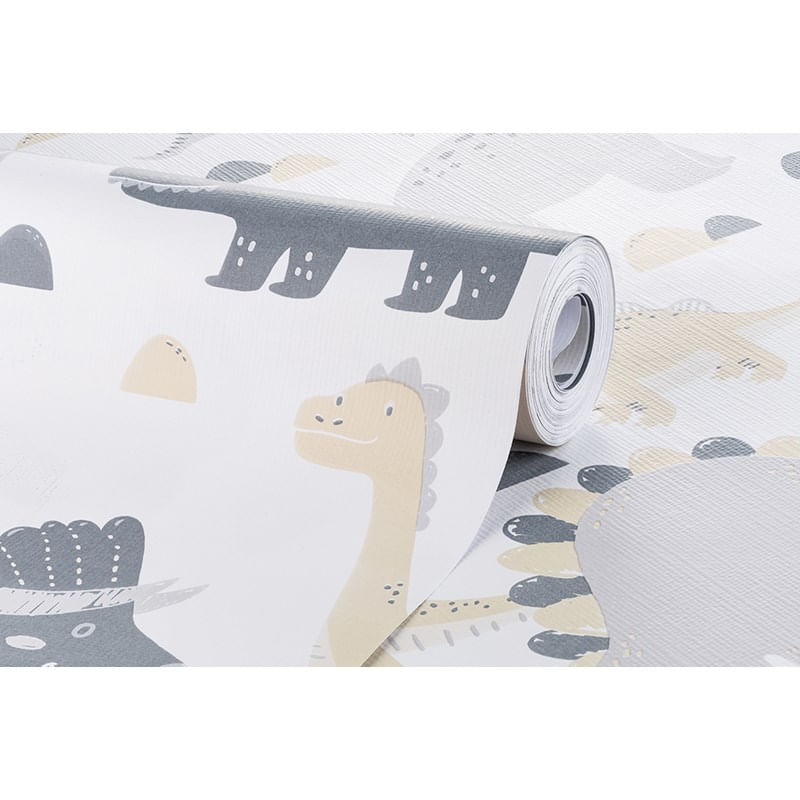 Papel-de-Parede-Vinilico-Dino-Vetor-Bege-e-Cinza