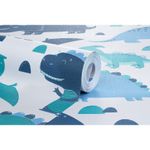 Papel-de-Parede-Vinilico-Dino-Vetor-Azul-e-Azul-Marinho