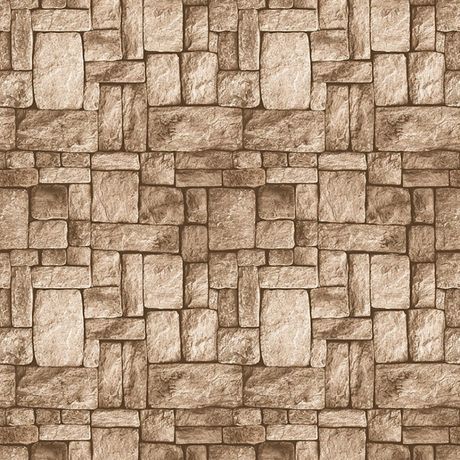 Papel de Parede Vinilizado Pedras Bege