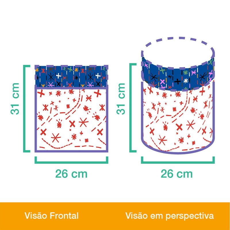 Cesto-As-varias-estrelinhas-Vermelho-e-Azul