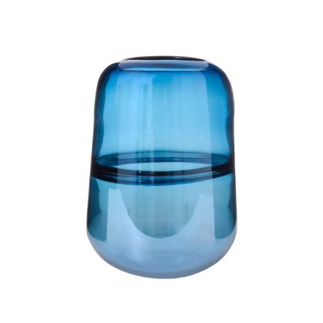 Vaso de Vidro Adriático II Azul 03