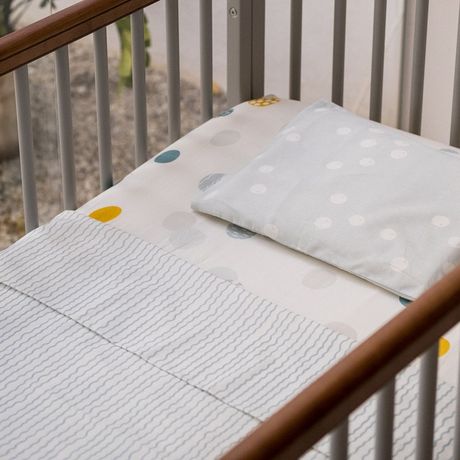 Jogo de Lençol Mariana Curti Branco e Azul