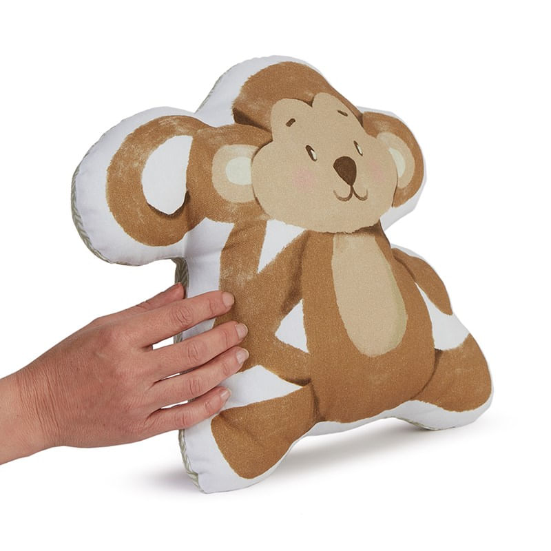 Almofada-Toy-Dentro-da-Selva-Macaco-Marrom-e-Bege