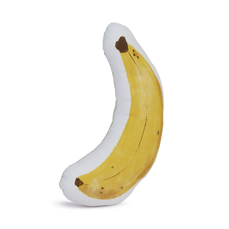 Almofada-Toy-Dentro-da-Selva-Banana-Amarelo-e-Marrom