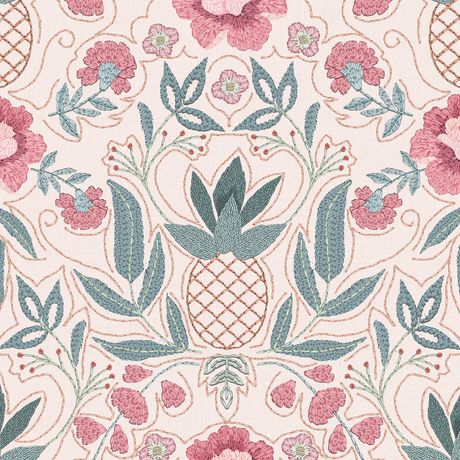 Papel de Parede Abacaxis Rosa e Verde