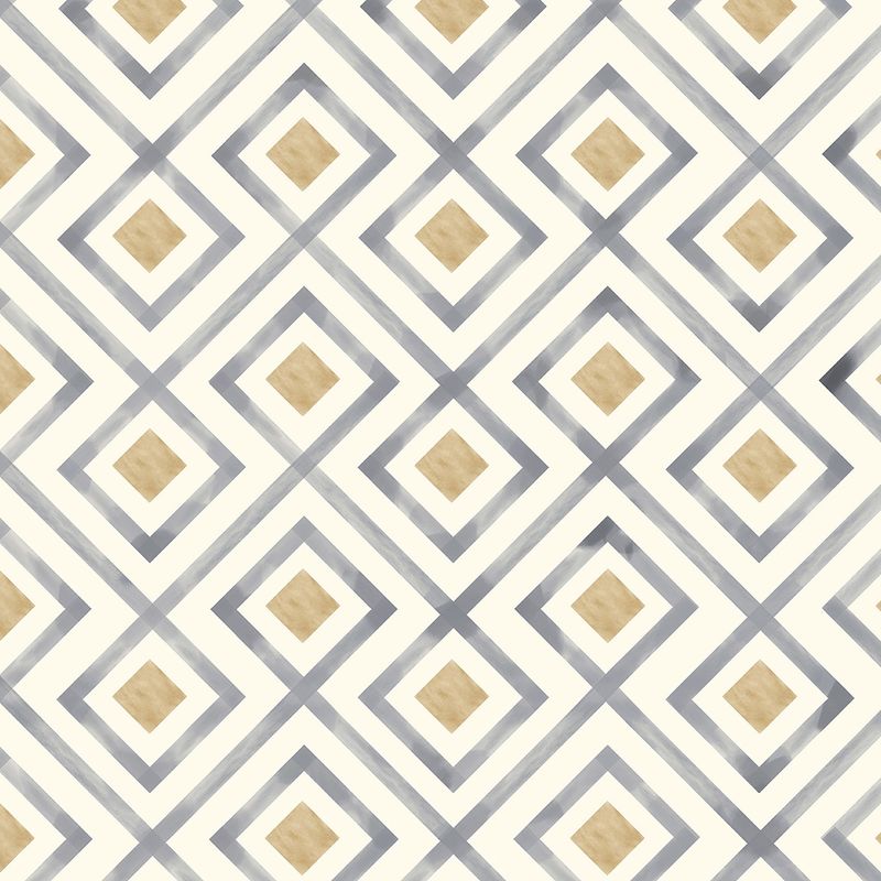 Papel-de-Parede-Linhas-Losangos-Bege-e-Laranja