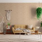 Papel-de-Parede-Linho-Ferrugem-Bege