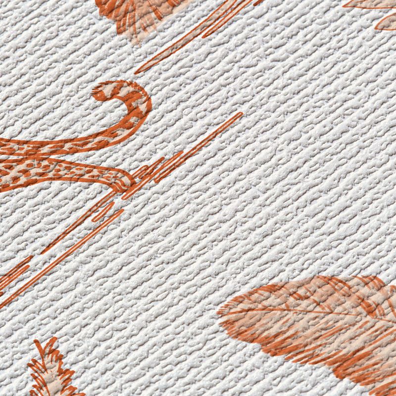 Papel-de-Parede-Toile-de-Jouy-Selva-Laranja