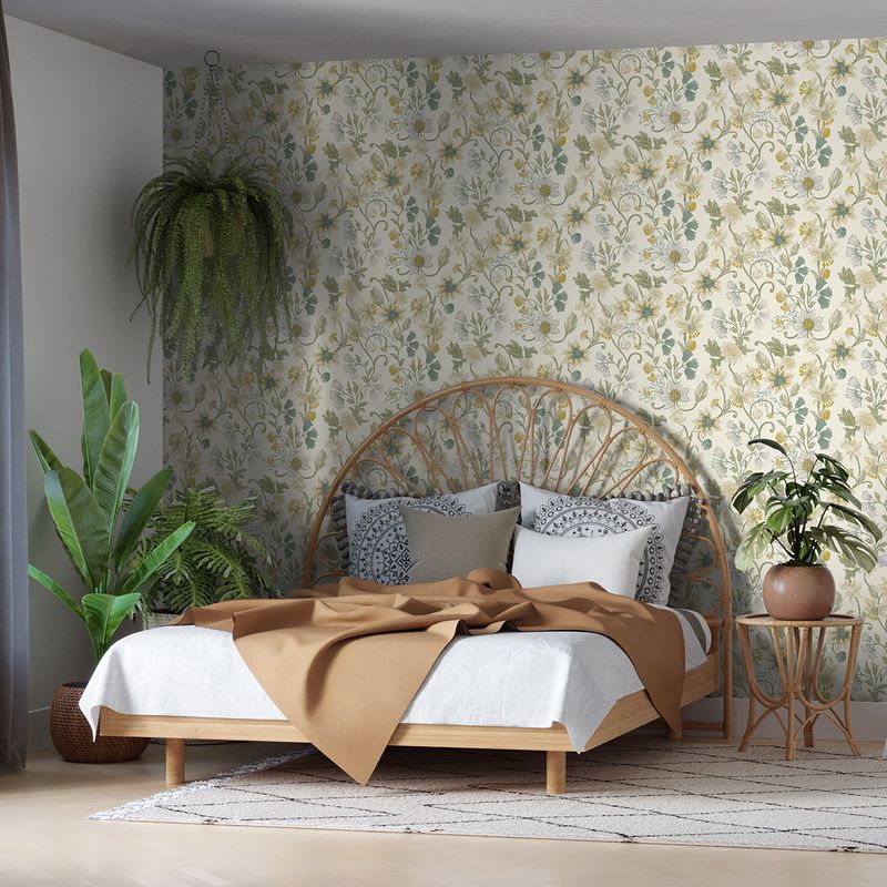 Painel-de-Parede-Chintz-Verde-e-Bege