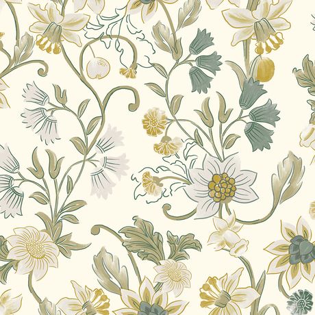 Painel de Parede Chintz Verde e Bege