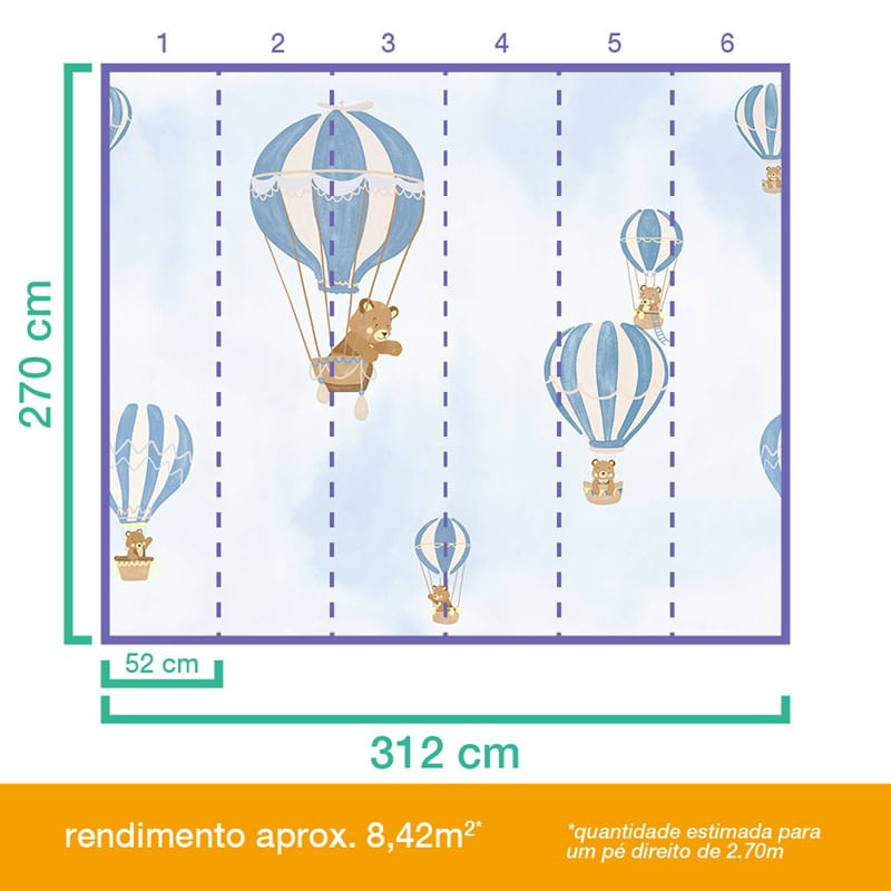 Painel-de-Parede-Baloes-Azul