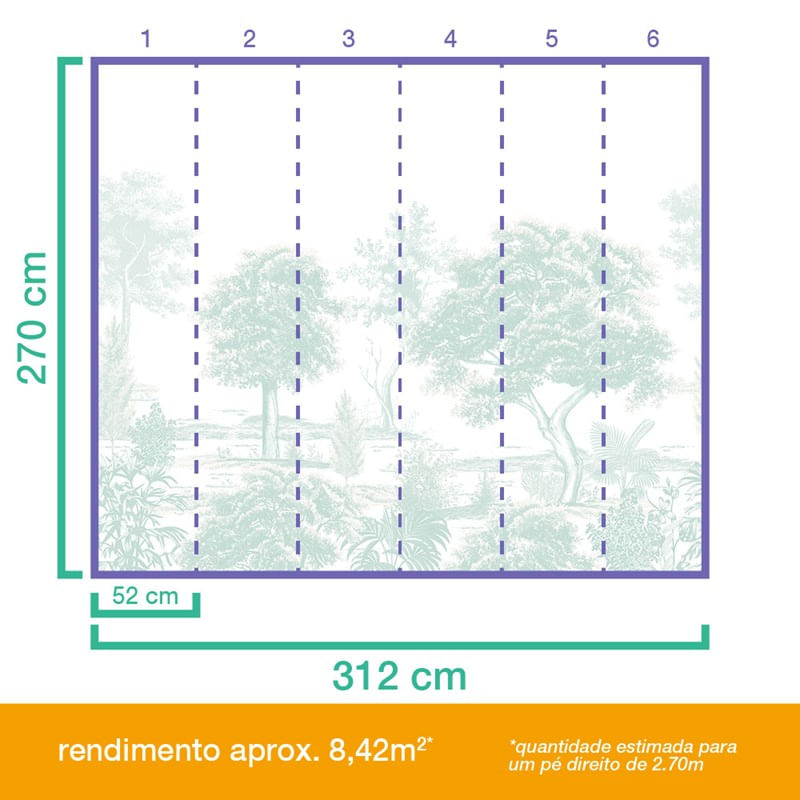 Painel-de-Parede-Arvoredo-Verde