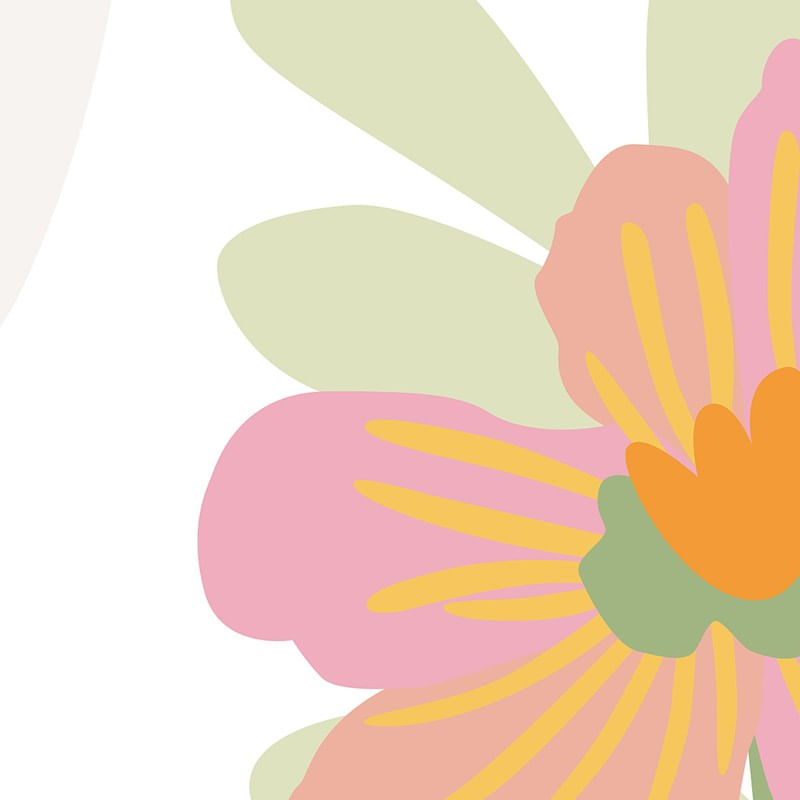 Painel-de-Parede-Flores-Graficas-Amarelo-e-Rosa