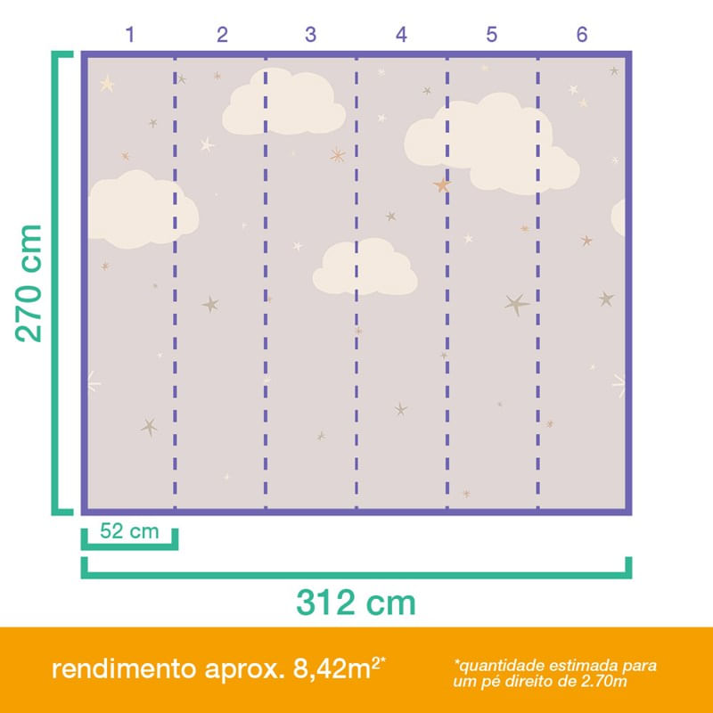 Painel-de-Parede-Nuvens-Bege