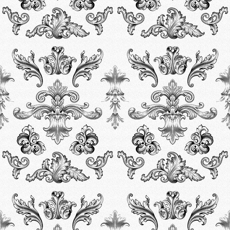 Painel-de-Parede-Ornamentos-Branco-e-Preto