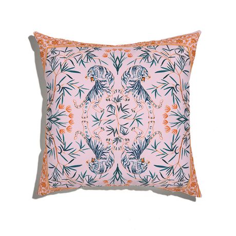 Capa de Almofada Vintage de alma jovem Rosa e Azul