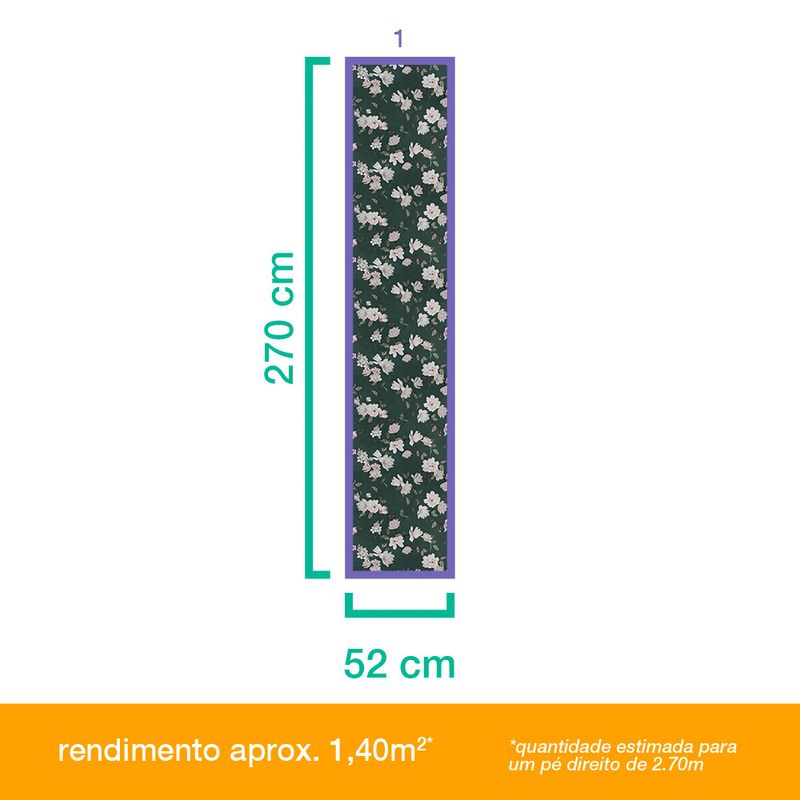 Papel-de-Parede-Vinilico-Flores-na-Selva-Verde-e-Branco