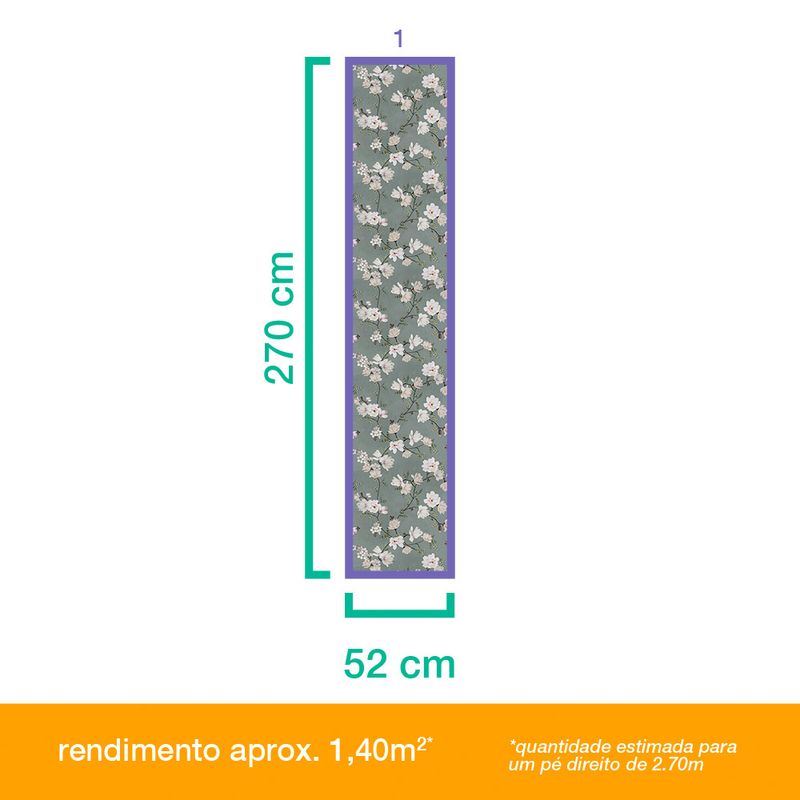 Papel-de-Parede-Vinilico-Flores-na-Selva-Verde-e-Branco