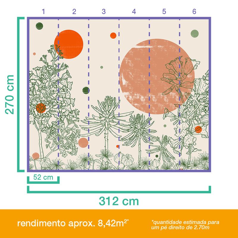 Painel-de-Parede-Lua-Cerrado-Bege-e-Laranja